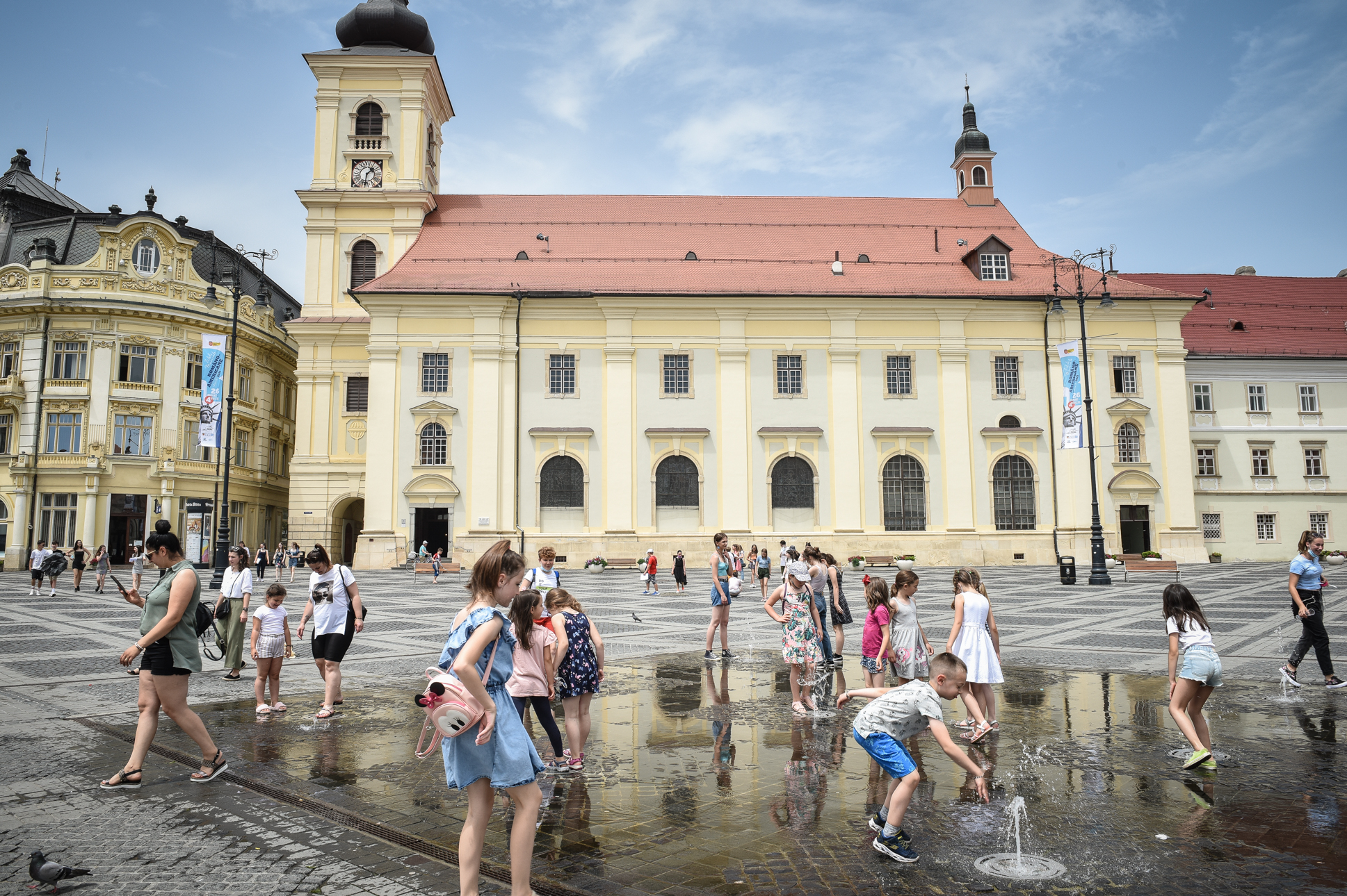 Vreme caniculară în această săptămână, la Sibiu. Temperaturile depășesc 33 de grade
