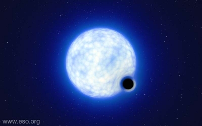 A fost descoperită o gaură neagră de masă stelară, aflată în stare latentă, ce orbitează o stea „vie”