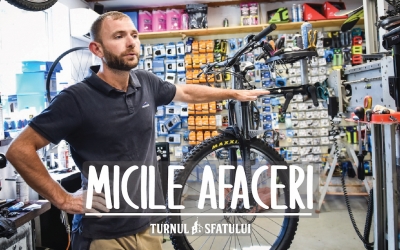 Din pasiune pentru reparat biciclete, un sibian a transformat un grajd într-un atelier mecanic. „Am început cu 4.000 de euro”
