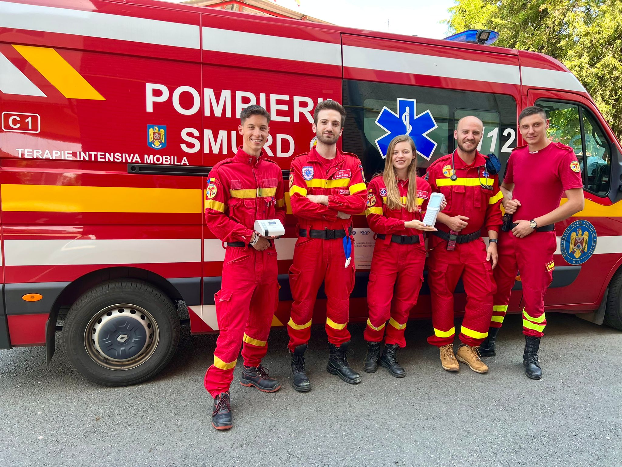 Aparatul ASTRUP, cumpărat din donațiile sibienilor, este utilizat deja de echipajul SMURD Terapie Intensivă Mobilă