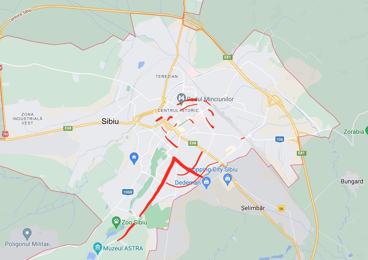 De pe 3 străzi din Sibiu se strânge o treime din mașinile ridicate de poliția locală. Locurile de unde se ridică cele mai multe mașini