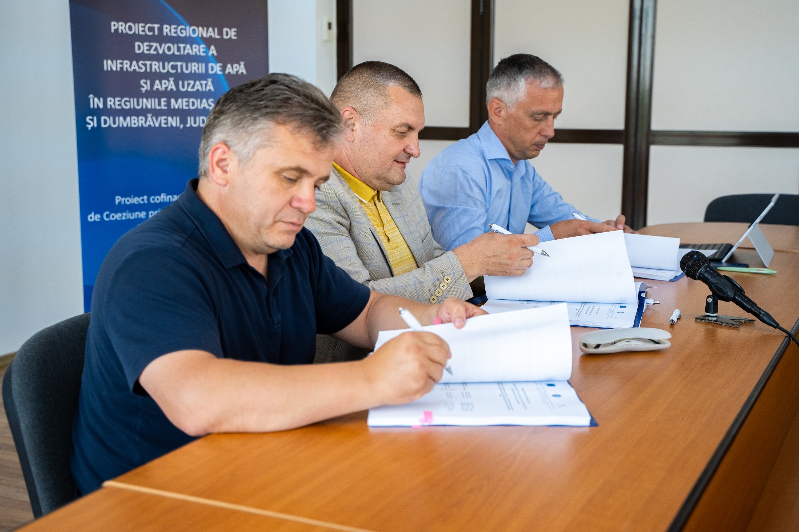 Primăria Mediaș a semnnat contractul „Reabilitare şi extindere rețele de apă şi de canalizare, conducte de aducțiune şi gospodărie de apă în Municipiul Mediaş”
