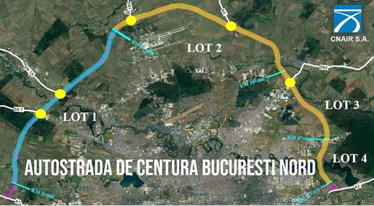 Companie sibiană, contract pentru construcția unui tronson din autostrada de centură a Bucureștiului: 166 de milioane de euro