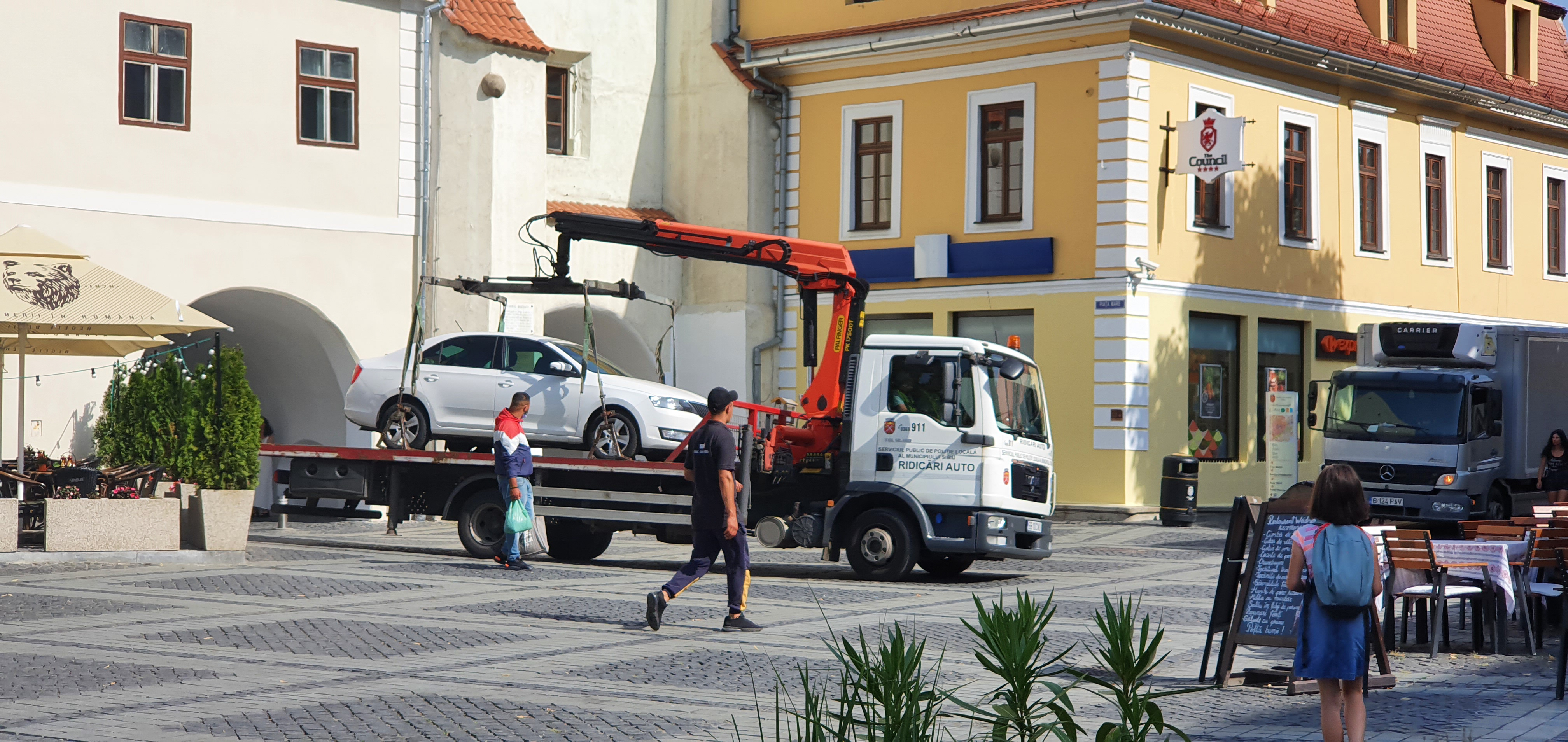 160.000 de euro: Poliția locală Sibiu a cumpărat o nouă mașină de ridicat mașini