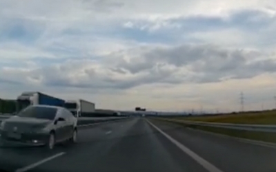 Un bărbat de 72 de ani a condus pe contrasens, 9 kilometri, pe Autostrada A10 Sebeș-Turda. Amendă de 1.305 lei