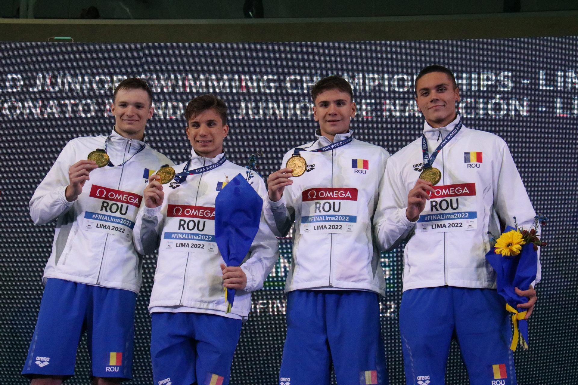 Înot: Aur pentru ştafeta de 4x100 m liber a României şi argint pentru Vlad Stancu la Mondialele de juniori