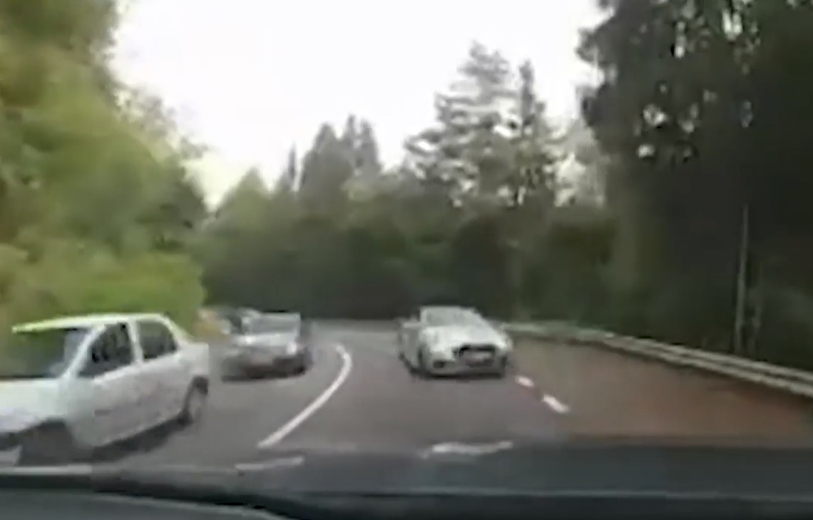 VIDEO Cum s-a petrecut accidentul de duminică de pe Transfăgărășan. Imagini de pe camera de bord
