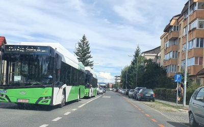 FOTO - Tursib a scos în teste primele autobuze electrice. Pe unde vor circula