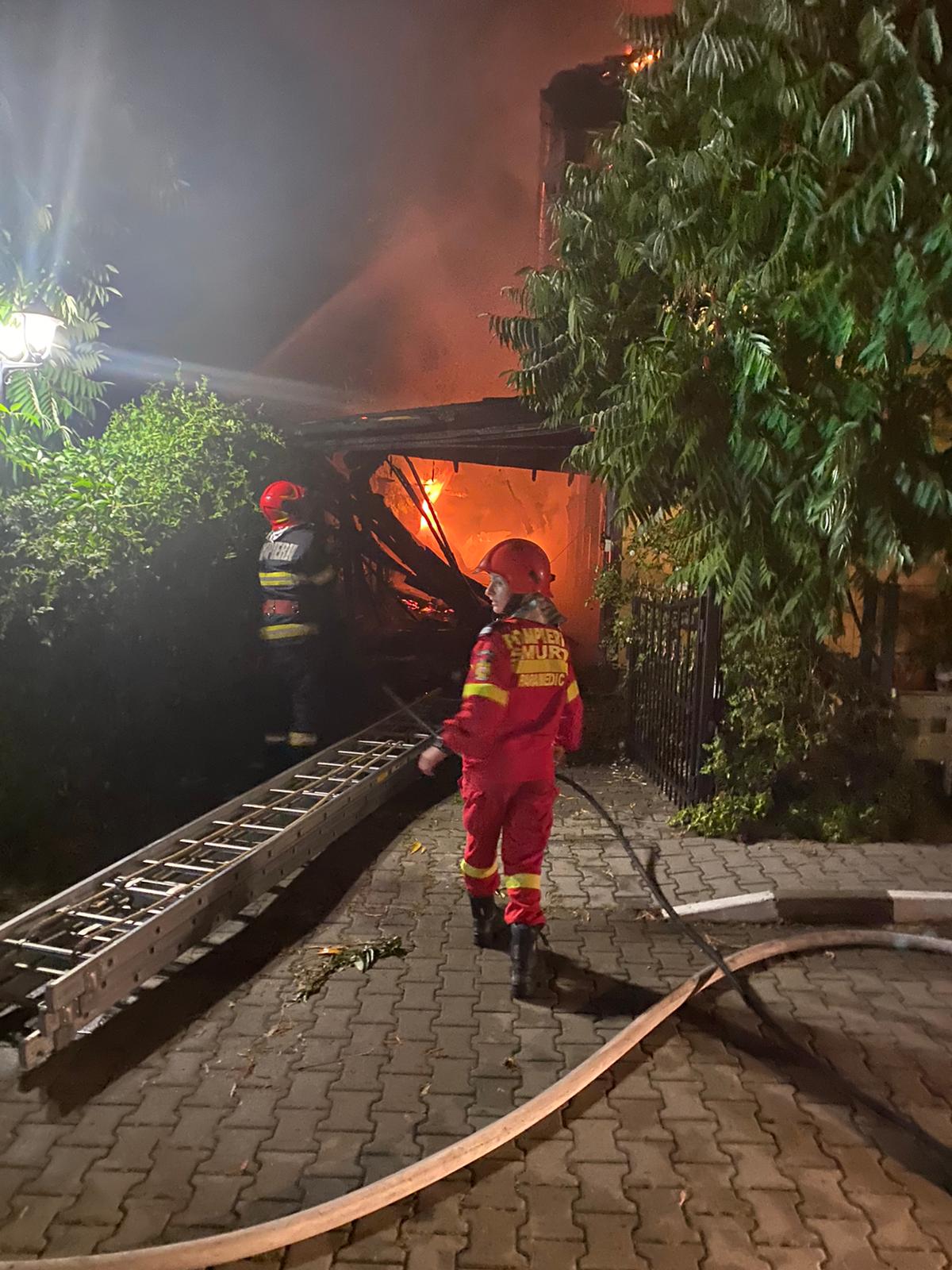 incendiu pus de pompier sibiu