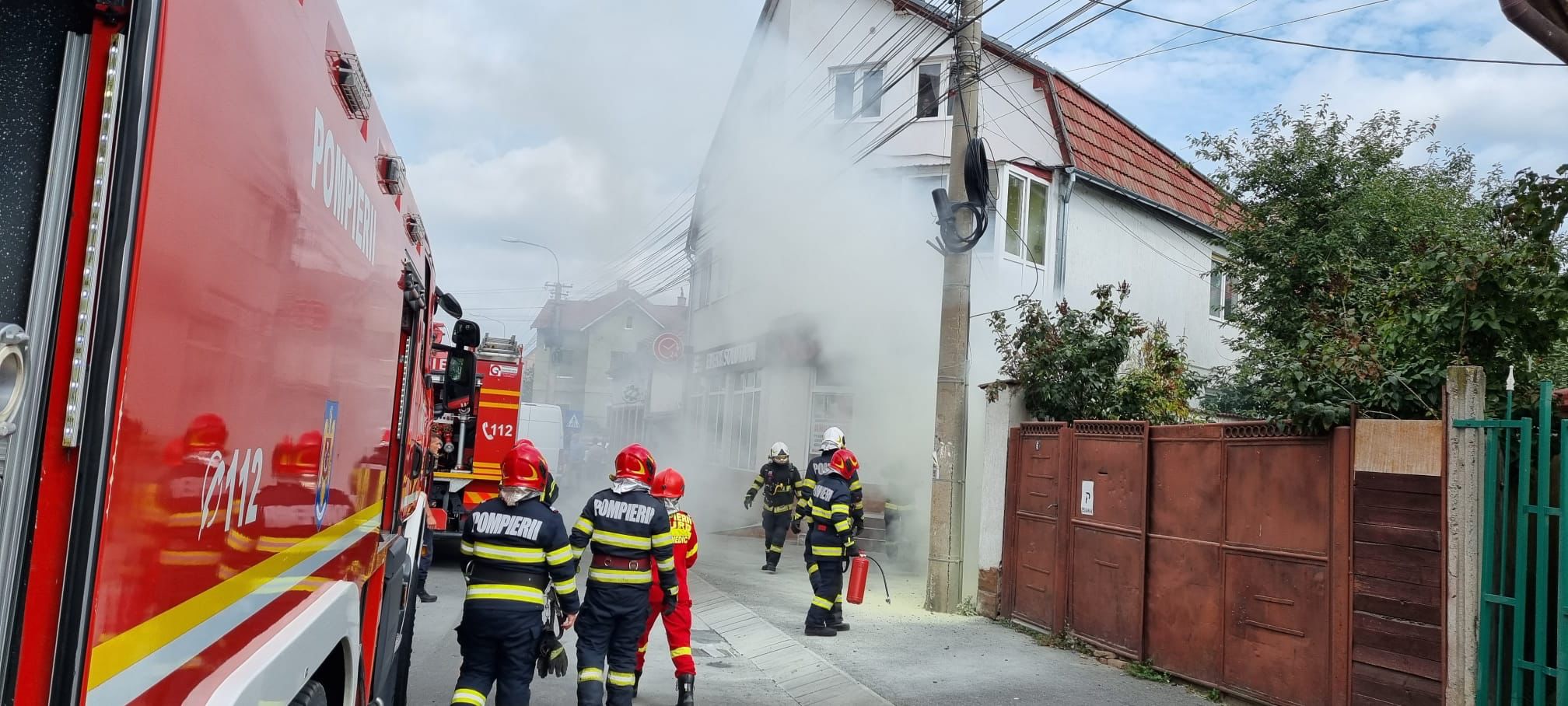 Scurtcircuit la un panou electric de pe Rusciorului. Pompierii au fost chemați să stingă flăcările