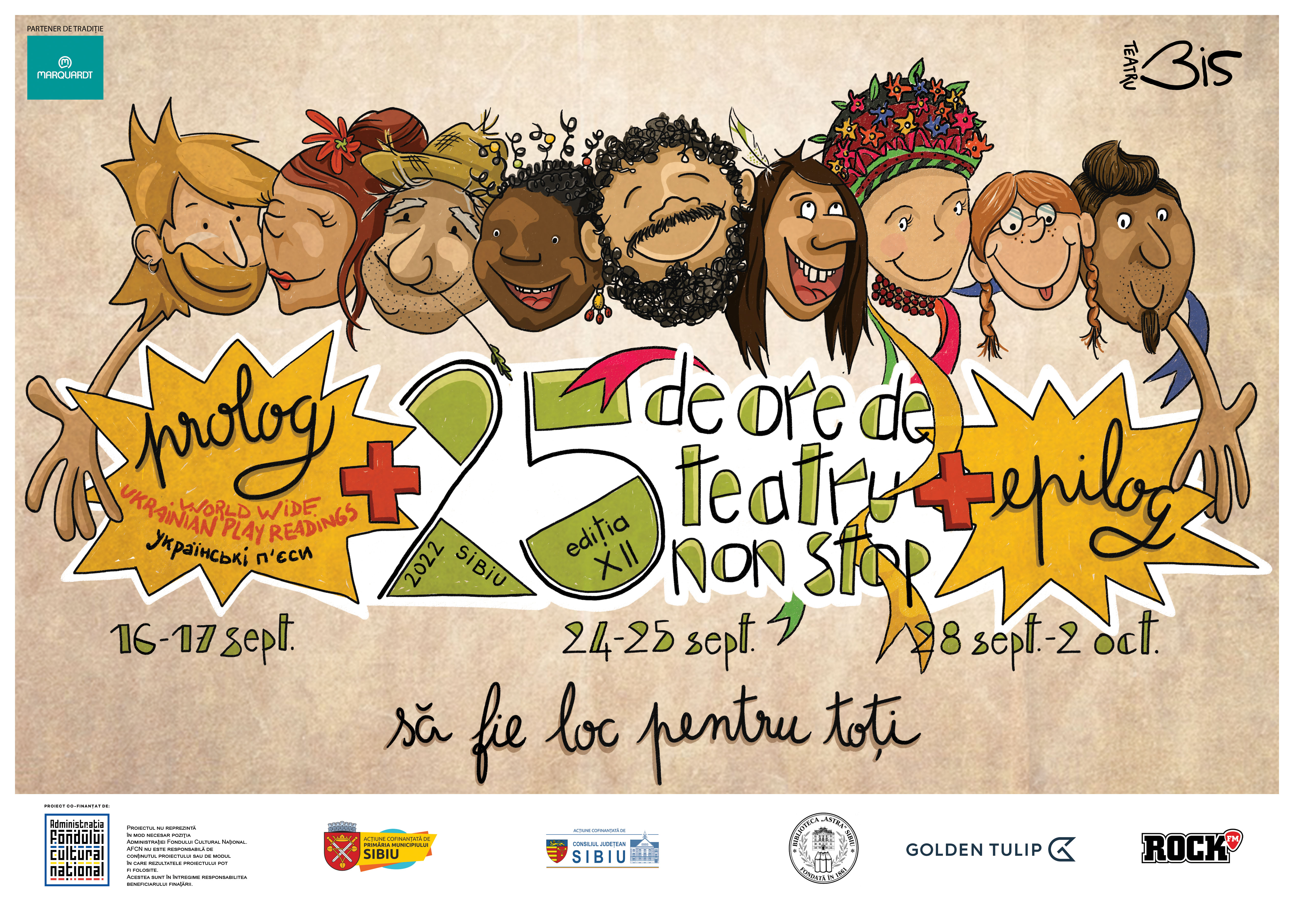 Festivalul „25 de ore de teatru non-stop”, un eveniment unic în România, a ajuns la ediția a XII-a.