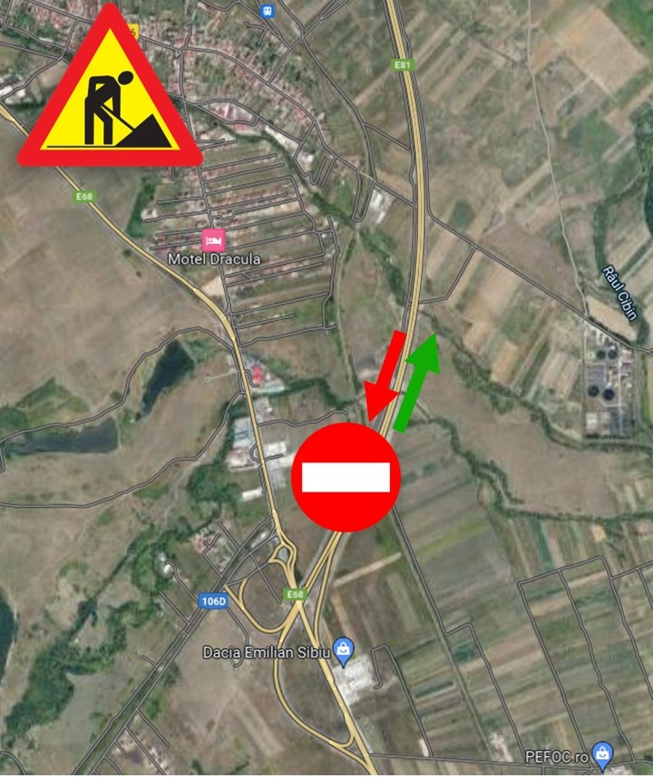 ACTUALIZARE Traficul la ieșirea de pe autostradă se închide complet la miezul nopții, timp de 30 de minute