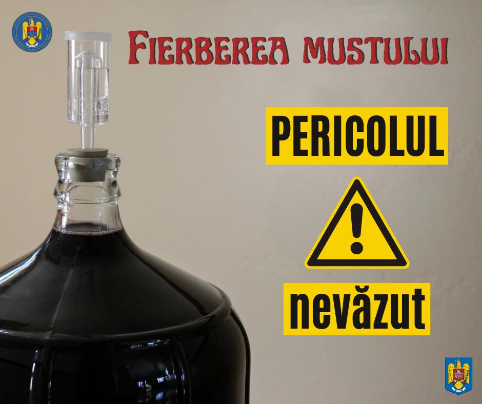 Sfaturile ISU pentru sibienii care culeg struguri și fac must