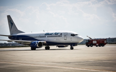 Blue Air suspendă până pe 12 septembrie zborurile din România