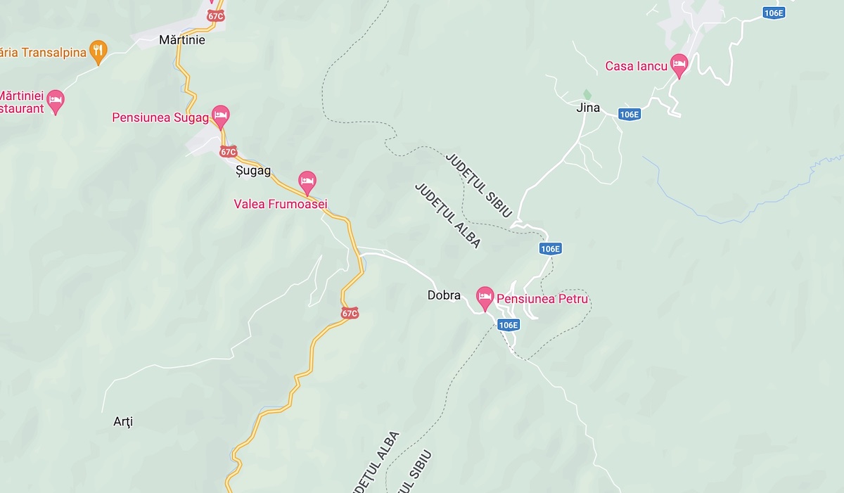 Sibiul recuperează teren din județul Alba. CJ Sibiu are cu 1,2 km în plus din drumul dintre Jina și Șugag