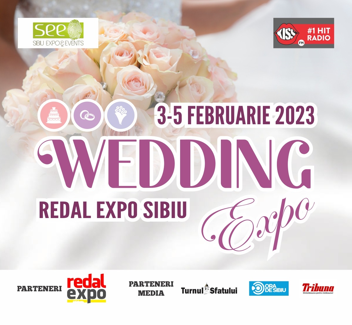 Oferte noi și consiliere pentru viitoarele familii: Wedding Expo Sibiu, în februarie la Redal Expo!
