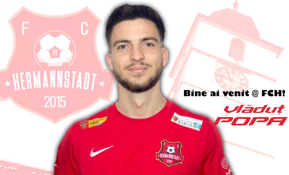 Al doilea fundaș tranferat de AFC Hermannstadt. A venit Vlăduț Popa de la CSU Alba Iulia