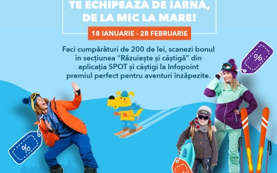 Shopping City Sibiu dă startul reducerilor de iarnă cu 500 de premii instant pentru aventuri în zăpadă