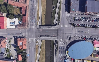 Consilier local, despre intersecțiile de pe podul peste Cibin, din zona Pieței: „Un punct roșu pe harta orașului”