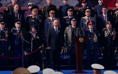 Vladimir Putin a participat la lansarea la apă a unei fregate înarmate cu noile rachete hipersonice de croazieră Zircon