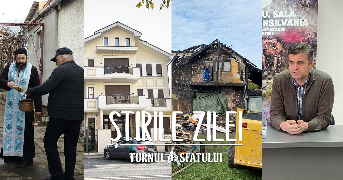 Știrile zilei - 5 ianuarie. Demolarea vilei de pe Dumbrăvii a fost suspendată, sibian mort la serviciu în Zona Industrială Vest, 10.000 de litri pregătiți de Bobotează