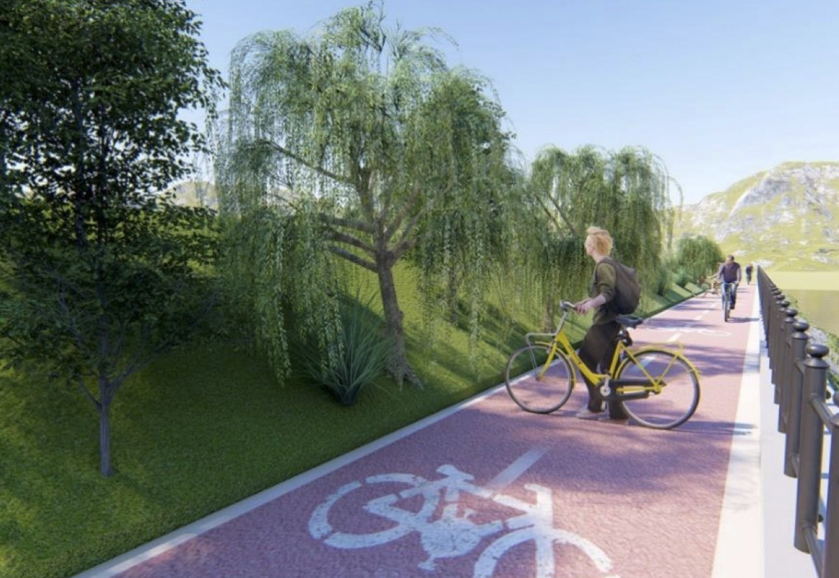 Primăria a semnat contractul pentru SF-ul altor 5,1 km de pistă de biciclete pe malul Cibinului
