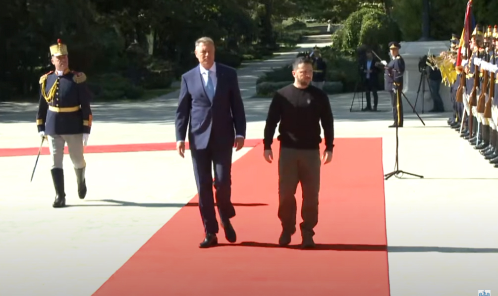 Preşedintele Ucrainei, Volodimir Zelenski, primit la Palatul Cotroceni