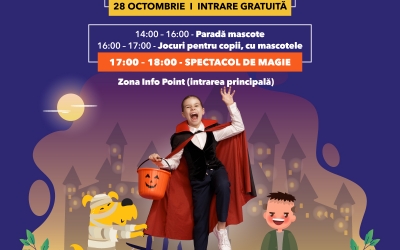 Petrecere de Halloween la Shopping City Sibiu: magie și distracție pentru copii