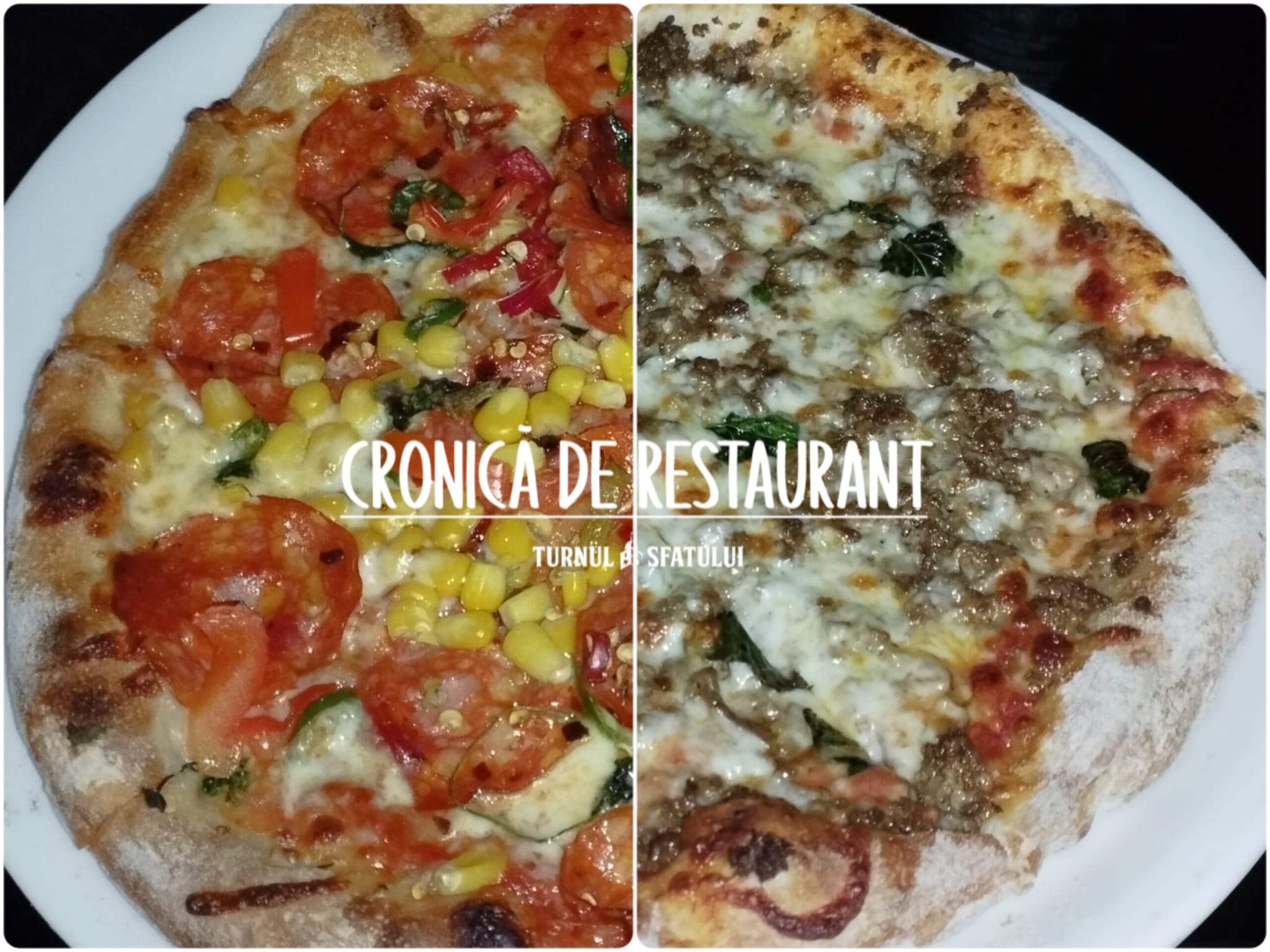 Am fost la o pizzerie de cartier, chiar într-un sens giratoriu. N-are sare suficientă, dar nu-i bai