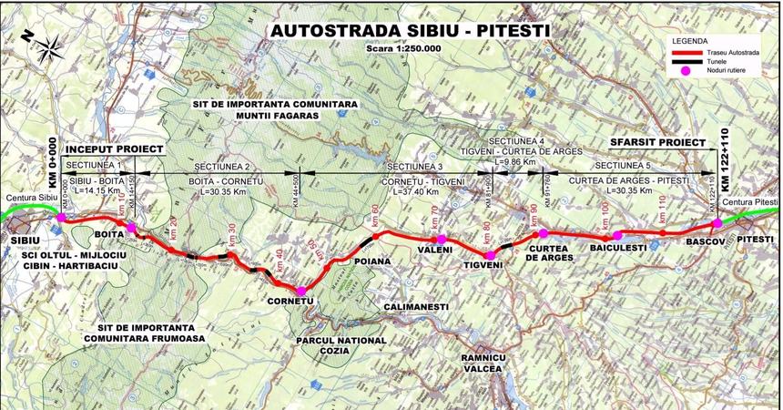 Peste 20 de milioane de euro pentru supravegherea lucrărilor de pe tronsonul 3 din Sibiu – Pitești. Licitație CNAIR