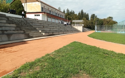 Finalizarea lucrărilor de modernizare la baza sportivă a Colegiului „Școala Națională de Gaz“