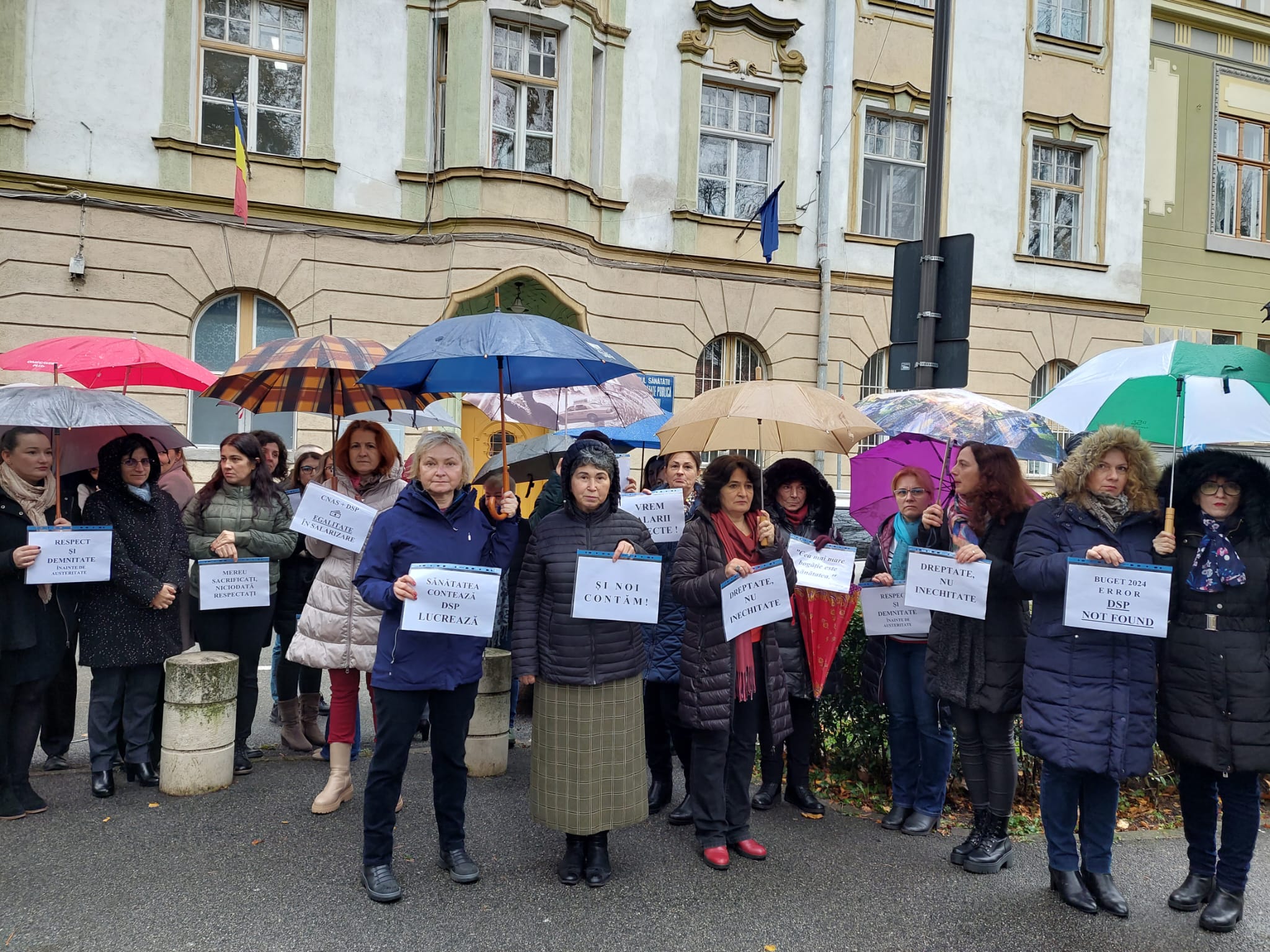 „Și noi contăm!” Angajații DSP Sibiu vor protesta până li se vor mări salariile