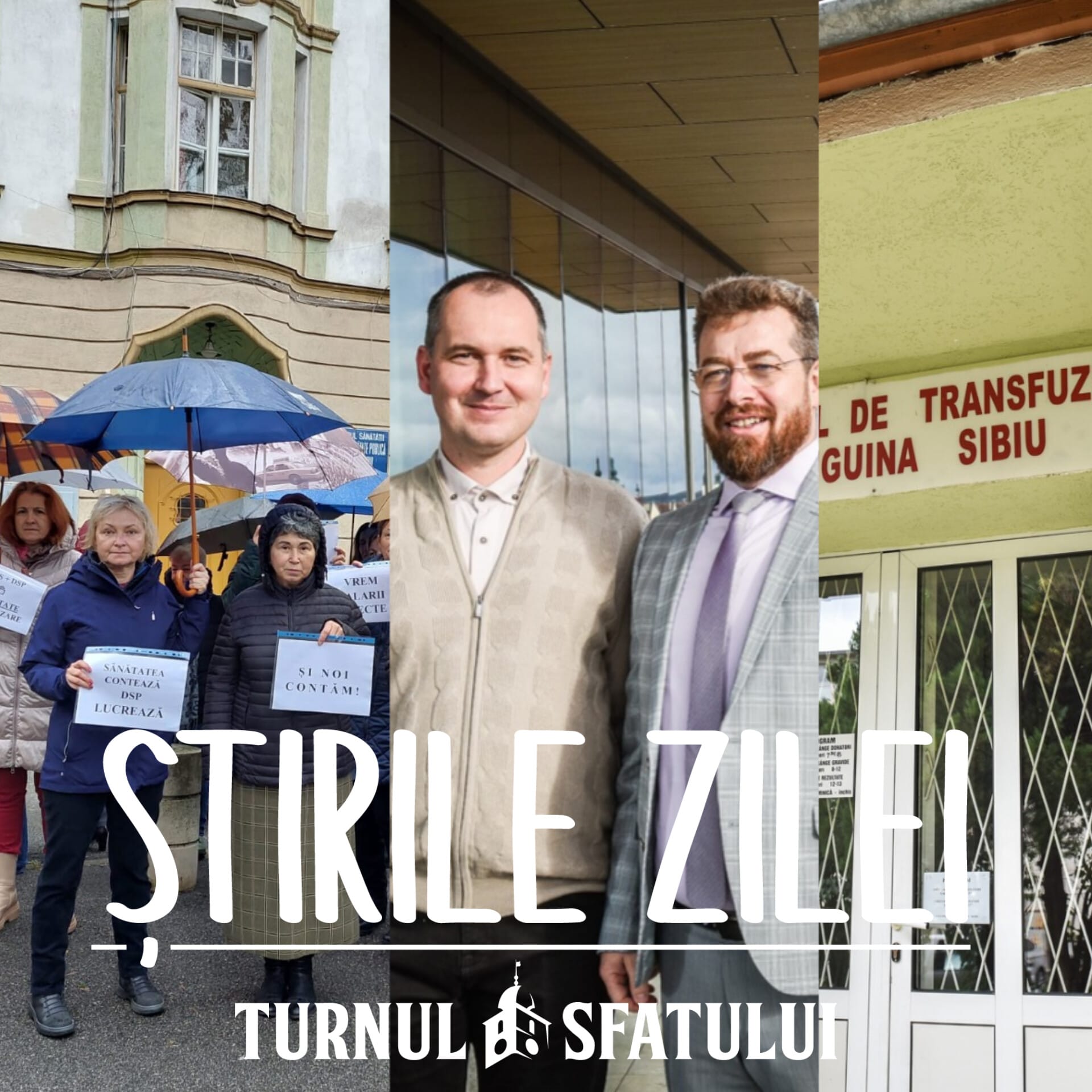 Știrile zilei, 15 noiembrie: De la un garaj la un sediu de 10 milioane de euro, Sibiul are nevoie de sânge și DSP-ul a intrat în grevă