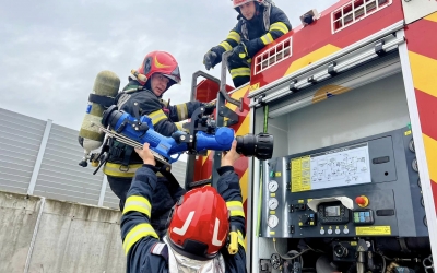 Exercițiu al pompierilor în Zona Industrială Vest. ISU Sibiu: „Asigurăm cetățenii că aceste exerciții sunt necesare și benefice pentru întreaga comunitate”