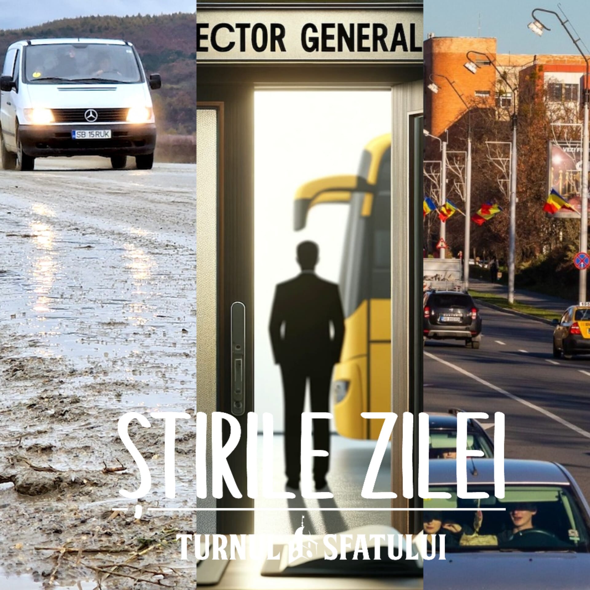 Știrile zilei, 22 noiembrie. Domnariu a transformat drumul național într-o baltă de noroi, patru candidați la șefia Tursib și programul zilei de 1 Decembrie