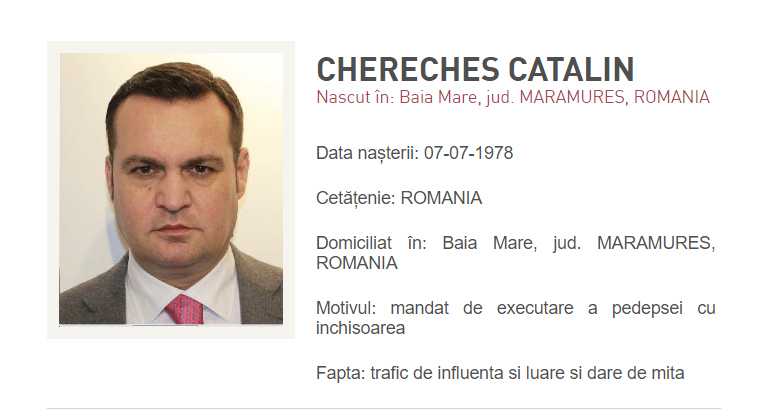 Primarul din Baia Mare a fugit din ţară folosind actul de identitate al unei rude. A fost condamnat definitiv la închisoare pentru corupție