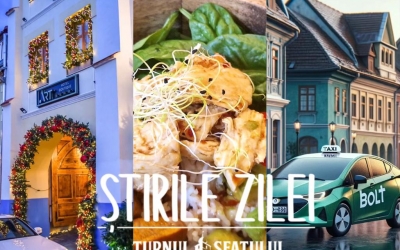 Știrile weekend-ului, la Sibiu: trei zile prin Sibiu cu Bolt, Uber și taxi, cele mai frumoase clădiri împodobite de Crăciun, cronică de restaurant
