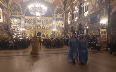 Needitat. Corul „Cantabile” din Chișinău a cântat la Mitropolia Ardealului