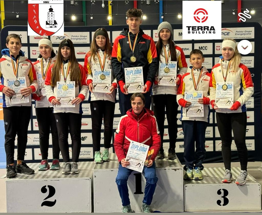 Șase medalii de aur pentru patinatorii sibieni, din opt sportivi prezenți. ”Din cauza lipsei unui patinoar în oraș nu putem duce o echipă numeroasă”
