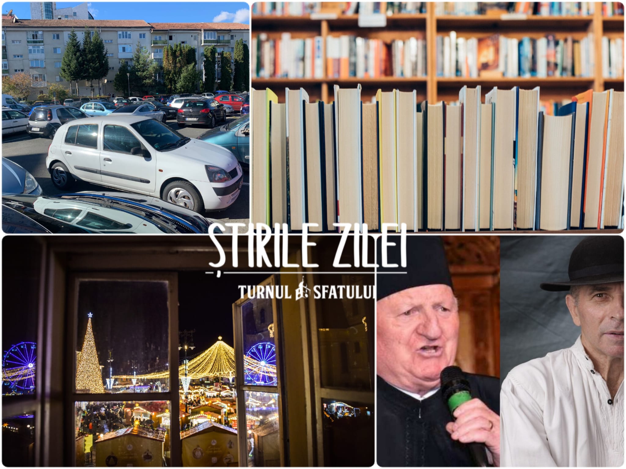 Știrile zilei - 4 decembrie: Despre parcări, cărți, publicitate și cântece populare