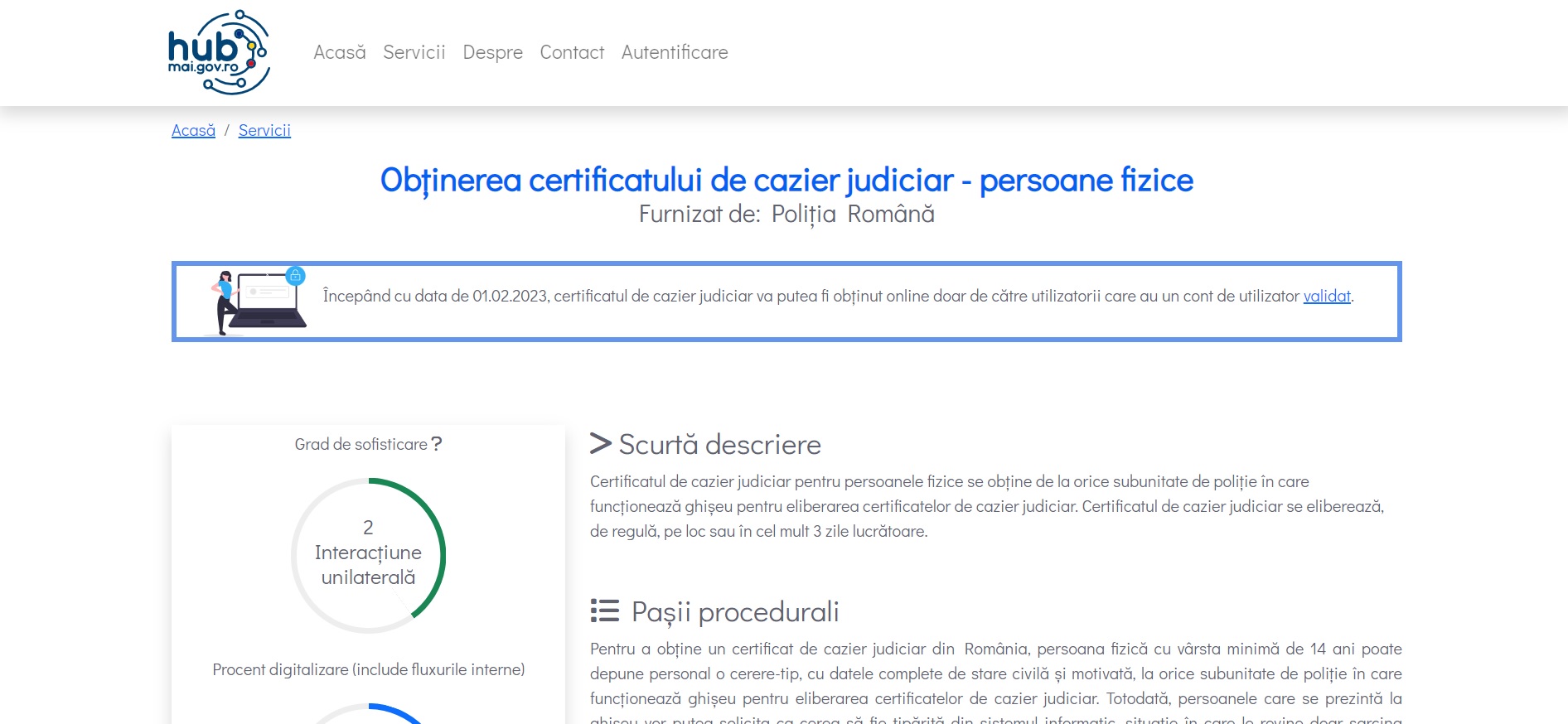 De astăzi cazierul se poate obține online. 11 pași de urmat