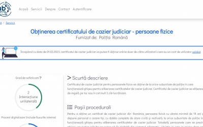 De astăzi cazierul se poate obține online. 11 pași de urmat