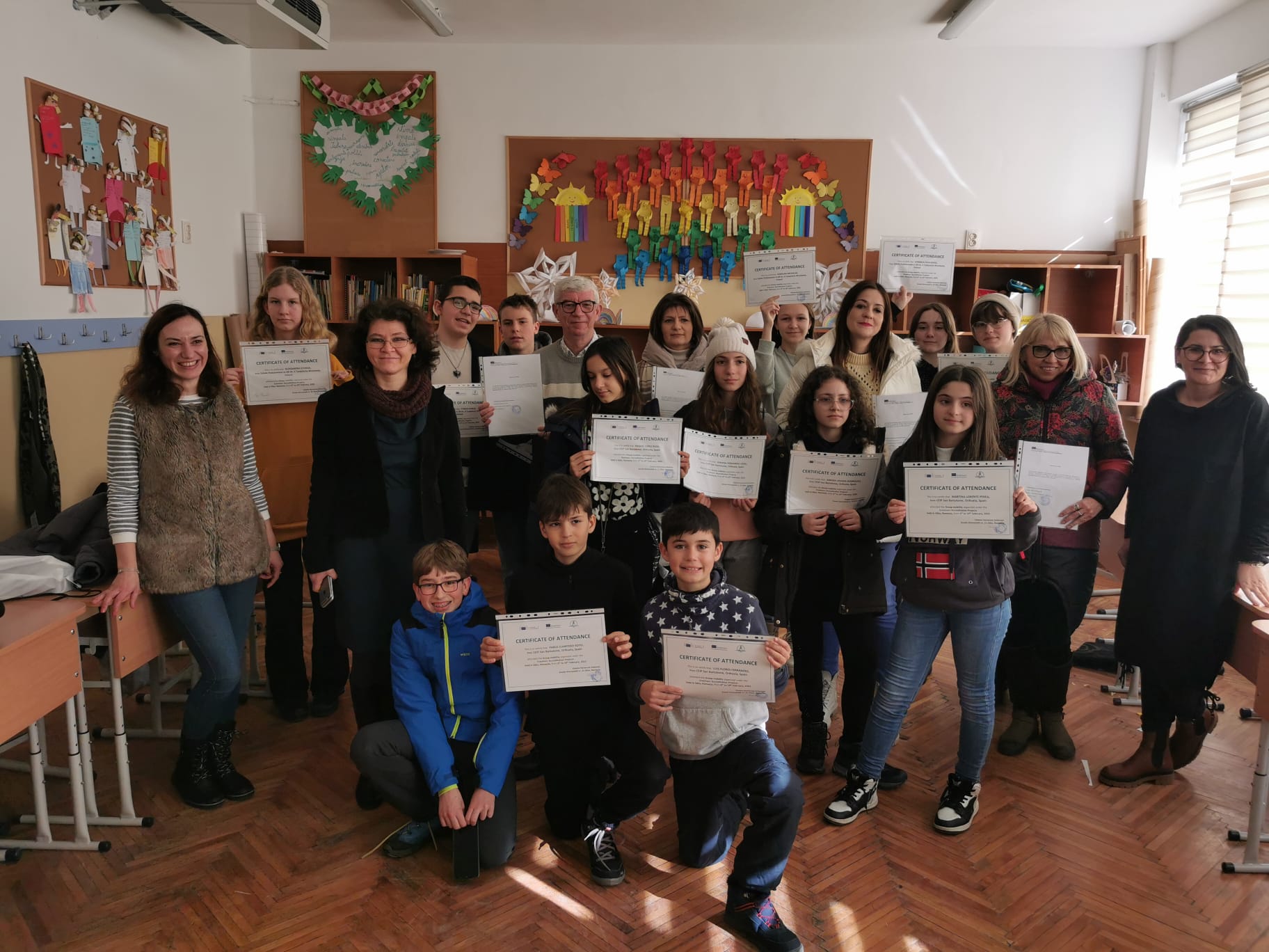 Elevi din Spania și Polonia vizitează Sibiul în cadrul unui program Erasmus + desfășurat la Școala nr. 21