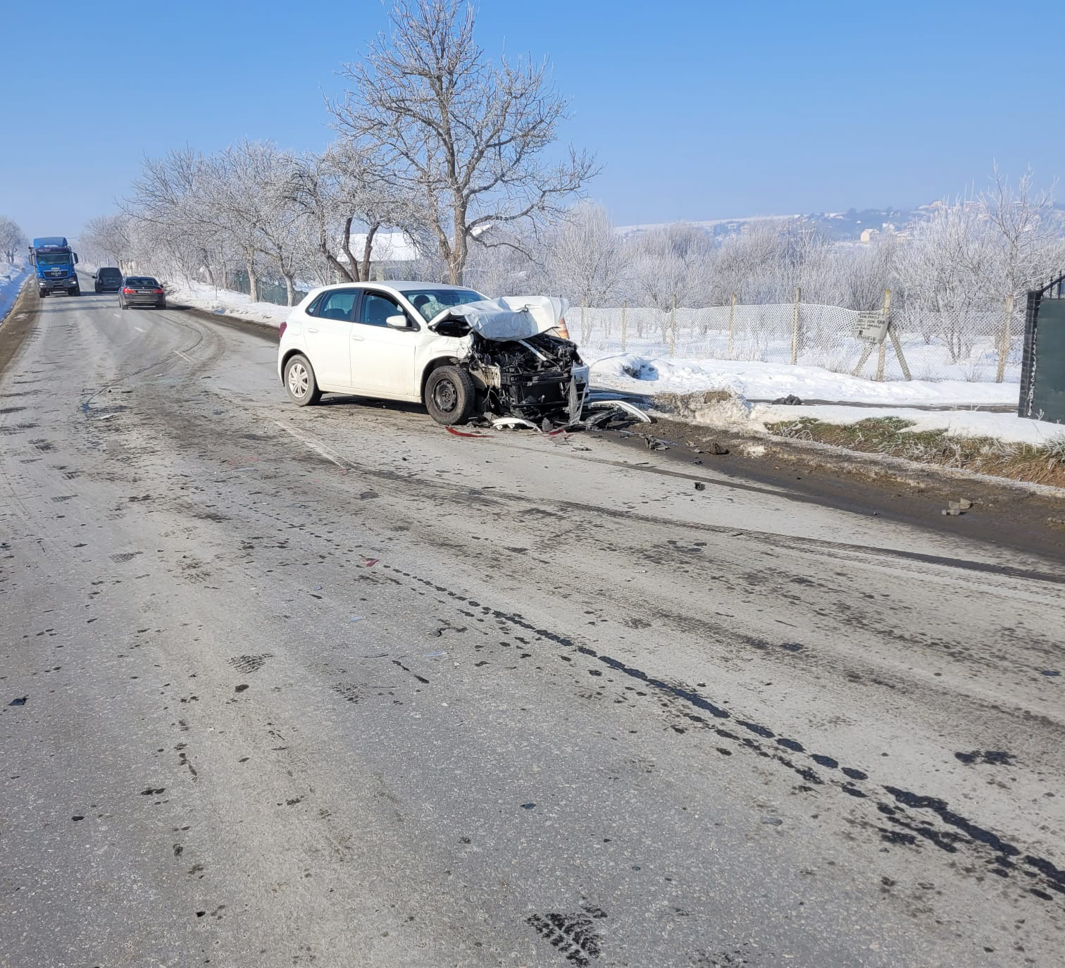 Accident în zona Bavaria. O mașină lovită din spate a fost proiectată în alt autovehicul