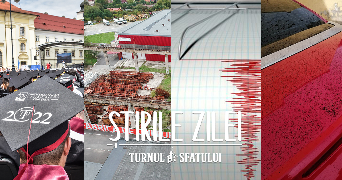 Știrile zilei - 13 februarie. Cutremur de 5.2 grade resimțit la Sibiu * Cartier cu skybar la doi pași de centru * Ploaie de funingine pe strada Lungă
