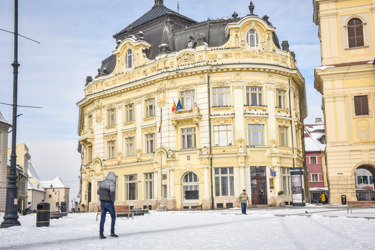 Crește temperatura, scade zăpada. Până la 4 grade, astăzi, în Sibiu