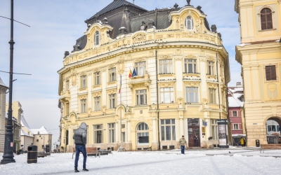 Crește temperatura, scade zăpada. Până la 4 grade, astăzi, în Sibiu