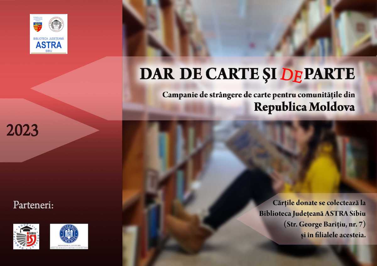 Biblioteca Astra a început o campanie de strângere de carte pentru Republica Moldova