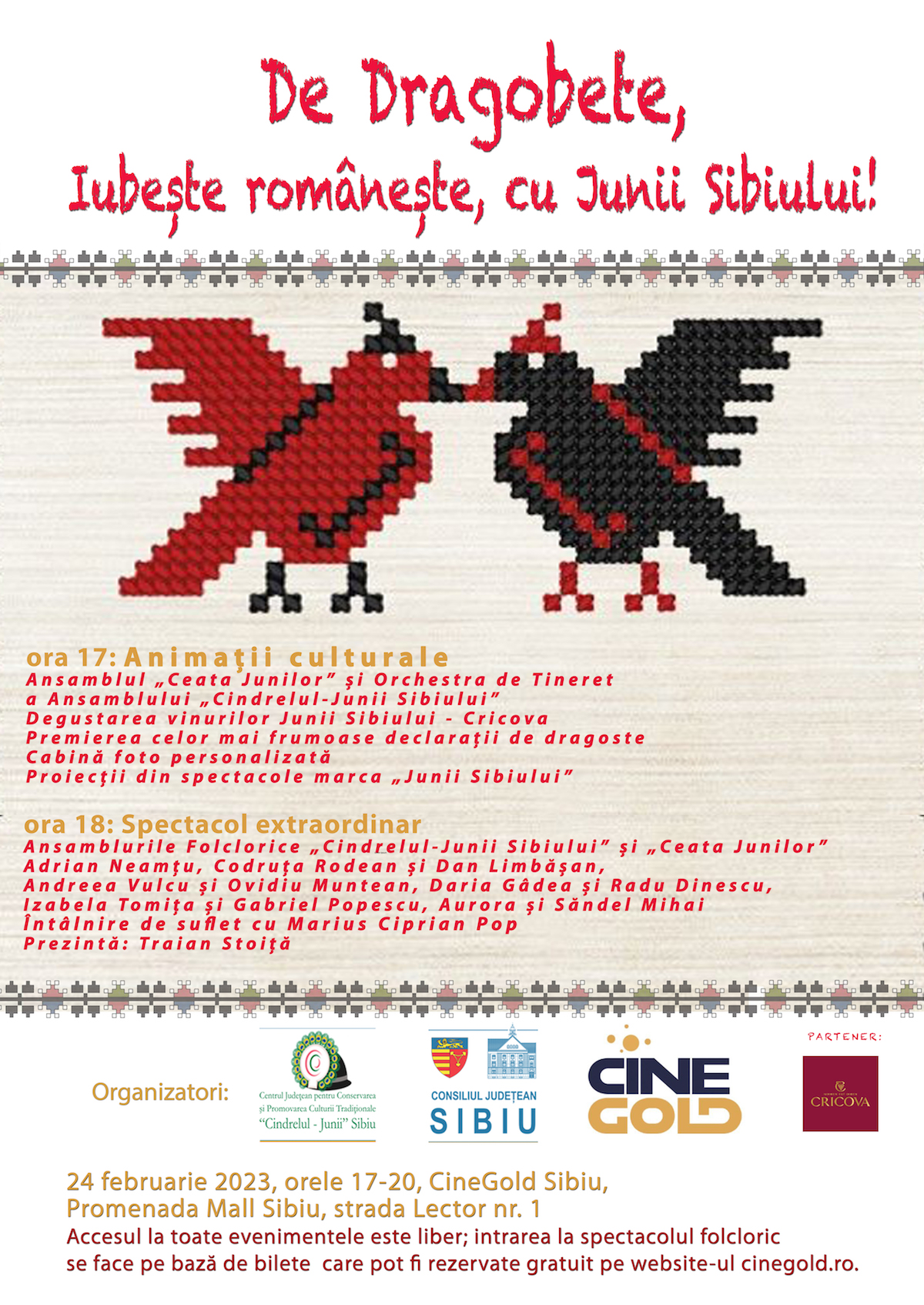 De Dragobete, iubește românește cu Junii Sibiului!