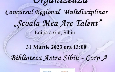 Concurs de talente pentru elevii sibieni, la Biblioteca Astra